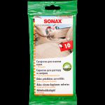 SONAX 415600Салфетки для очистки кожи 1уп.х10шт