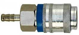 WALMEC-Универсальное быстроразъемное соединение (муфта), тип "елочка" под ключ для шлангов d 6 мм.