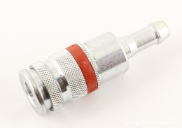 WALMEC-Универсальное быстроразъемное соединение (муфта), тип "елочка"круглый  для шлангов d 8 мм.