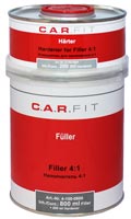 CАR FIT  4-100-0800  CF2К Акриловый грунт наполнитель 4:1 серый(0,8+0,2 кг)