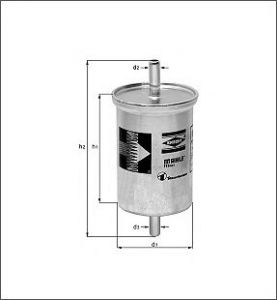 неоригинальный топливный фильтр Knecht KL 176/6D